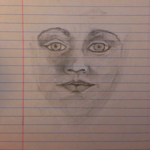 Face. Notepad and Graphite 9